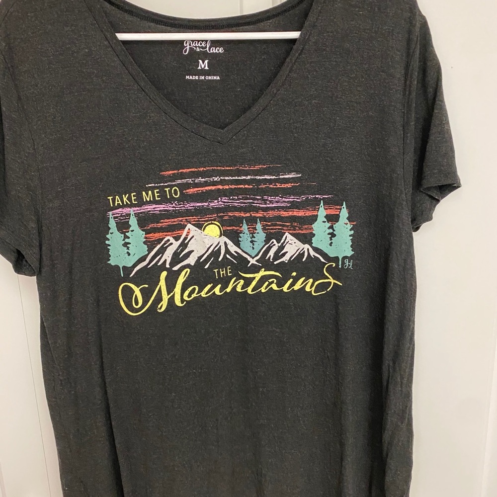 Grace and lace take me to the mountains tee